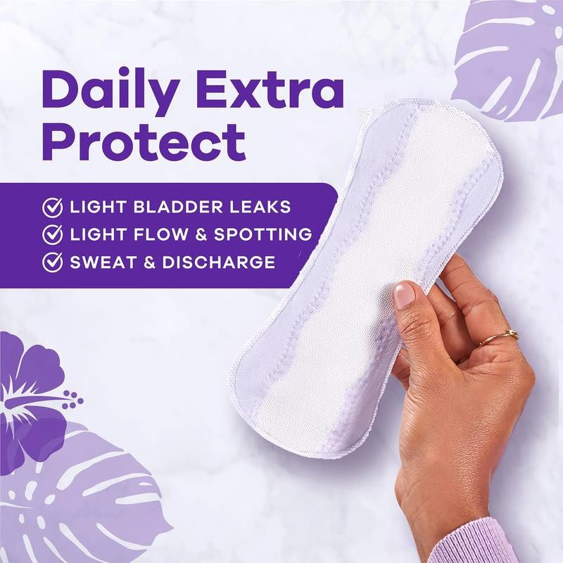 Daily Extra Protect Panty Liners, Long Length, Unscented, 108 Count