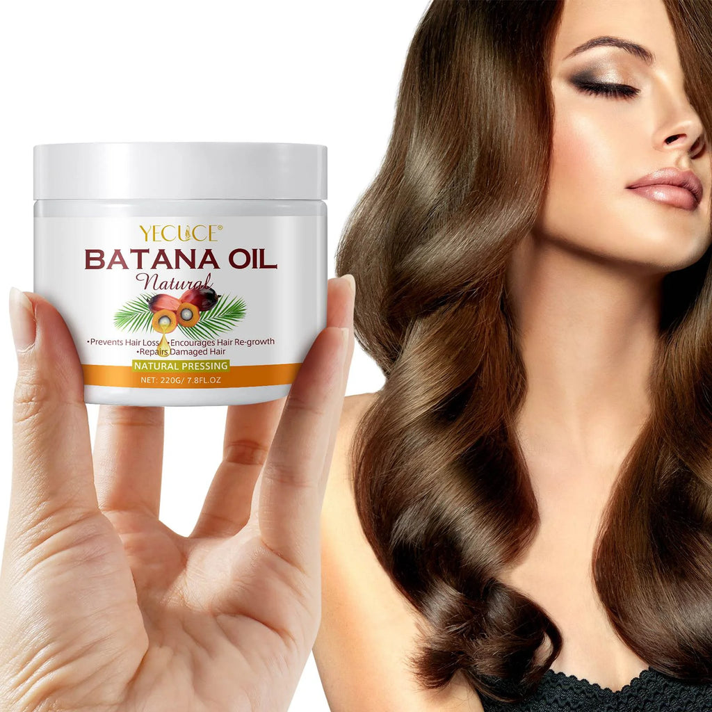Batana Hair Oil for Women & Men - 100% Pure and Natural - Repair Damage Hair - Restore Hair Health, 220G/7.8Floz
