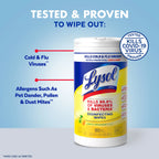 Lysol® Disinfectant Wipes Bundle, Multi-Surface Antibacterial Cleaning Wipes, Lemon and Lime Blossom, 80 Count Each(Pack of 3)