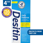 Daily Defense Baby Diaper Rash Cream, Butt Paste with 13% Zinc Oxide, 4 Oz