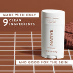 Native Deodorant, Aluminum Free, Coconut & Vanilla, Deodorant for Women and Men, 2.65 Oz