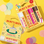 Burt'S Bees 100% Natural Origin Moisturizing Lip Balm, Birthday Cake, 4 Tubes