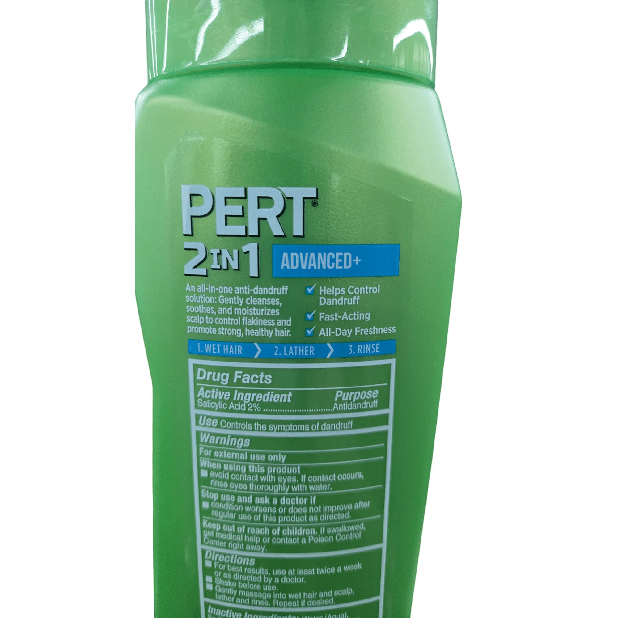 2 Pack  Advanced + 2 in 1 anti Dandruff Shampoo & Conditioner with Salicylic Acid, 13.5 Oz Each
