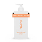 Native Moisturizing Hand & Body Lotion, Sweet Peach & Nectar, Paraben Free, for Women and Men, 16.5 Fl Oz