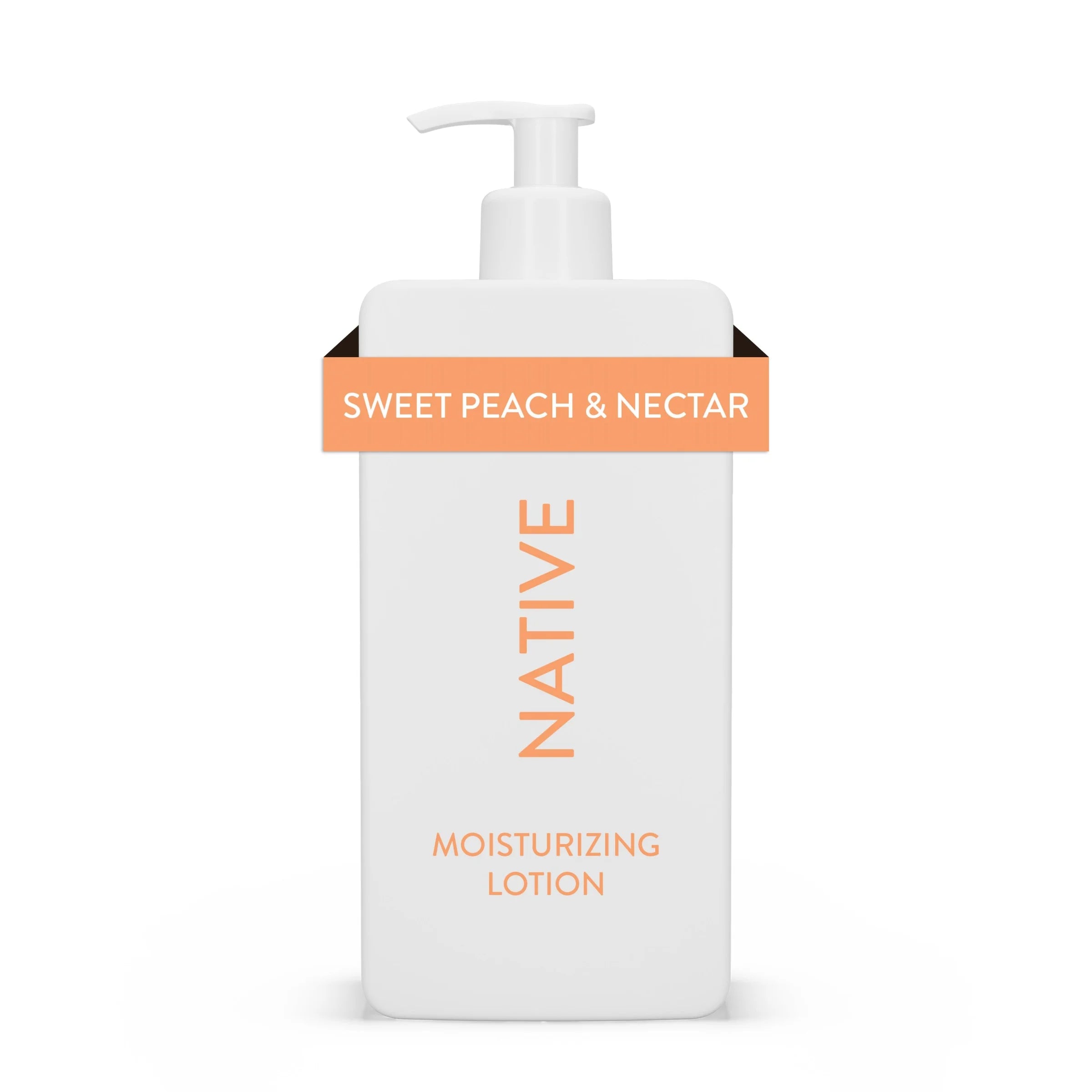 Native Moisturizing Hand & Body Lotion, Sweet Peach & Nectar, Paraben Free, for Women and Men, 16.5 Fl Oz