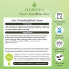 Aloderma Aloe Hand Moisturizer with 66% Organic Aloe Vera - Dry Hands Lotion for Women and Men - Travel Lotion Hand Cream for Dry Cracked Hands - Working Hands Lotion - Hand Lotion for Dry Hands