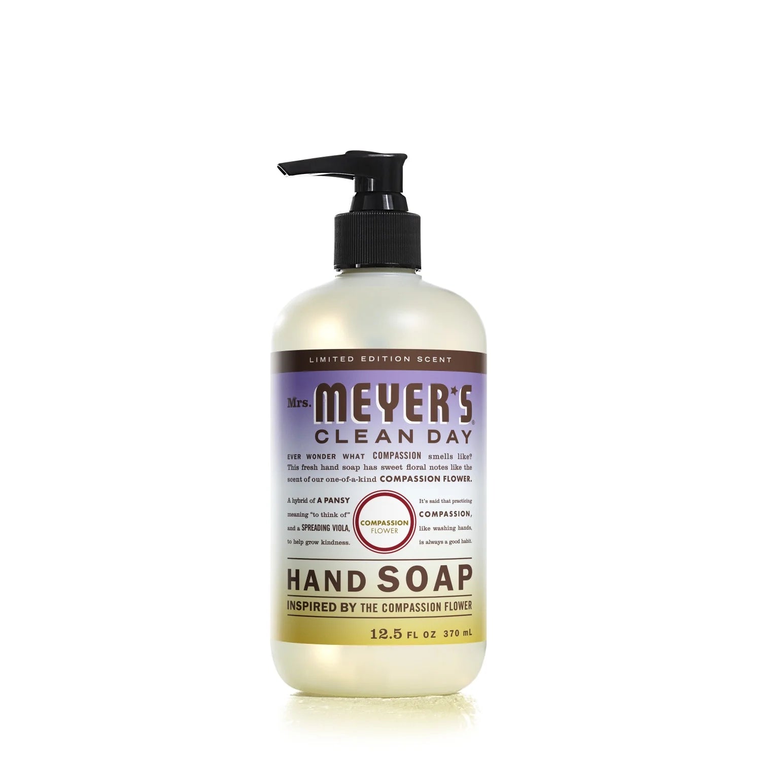 Clean Day Liquid Hand Soap, Compassion Flower Scent, 12.5 Ounce Bottle