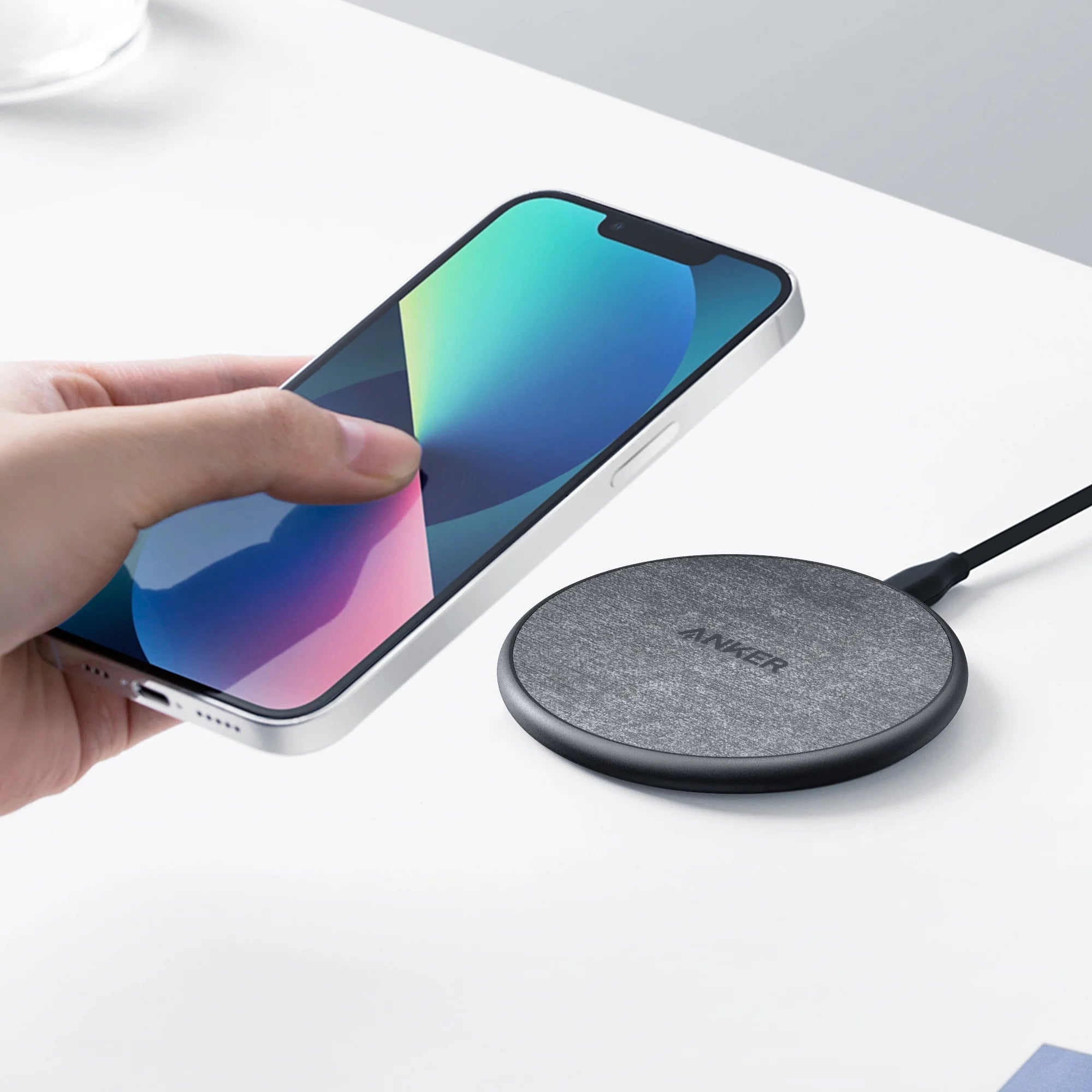 Anker Wireless Charging Pad (10W) with Cable and Charger