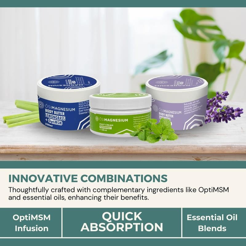 Body Butter + Optimsm + Lemongrass - 6.76Oz