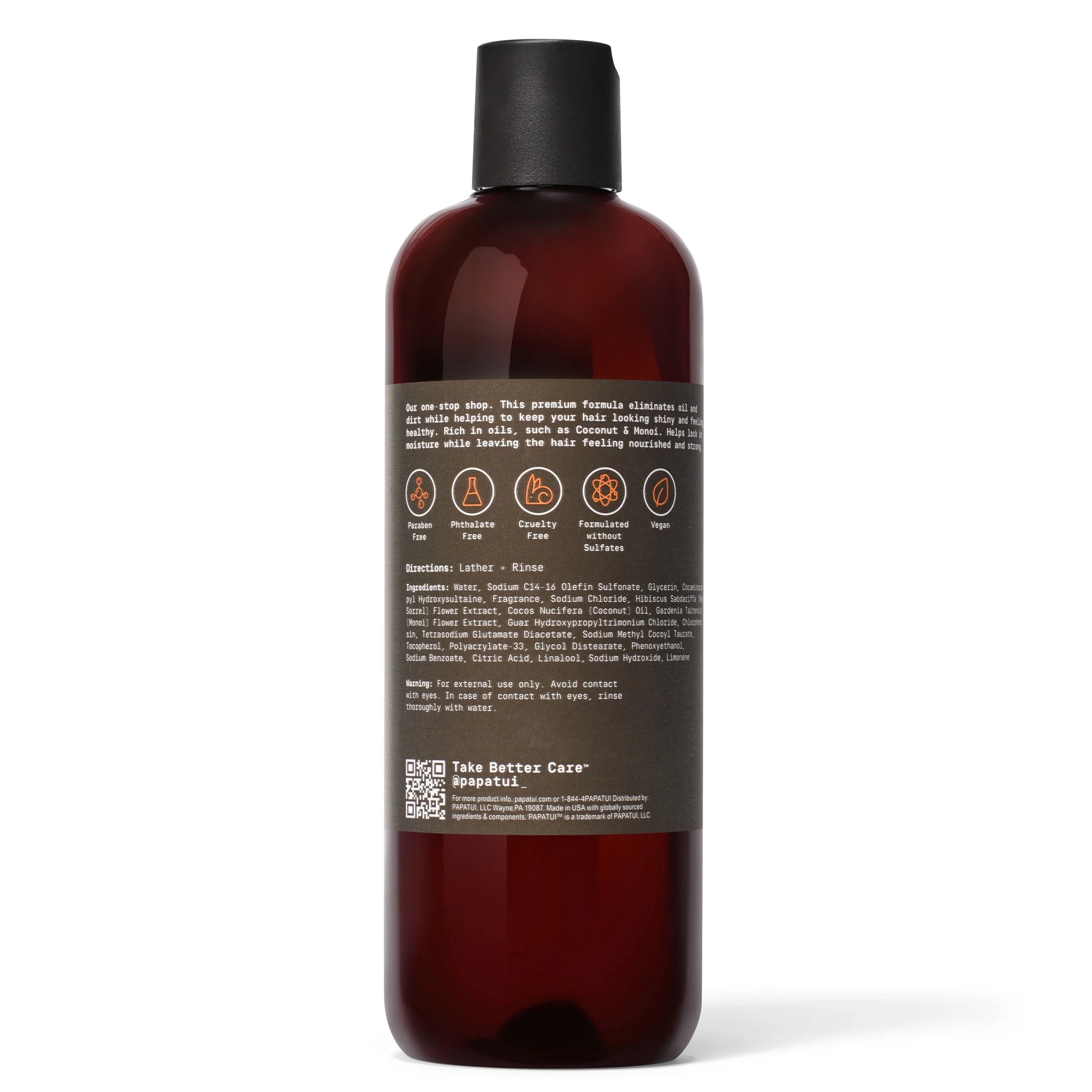 Papatui Men'S Nourishing Shampoo and Conditioner 2-In-1, Sandalwood Suede, 18 Oz
