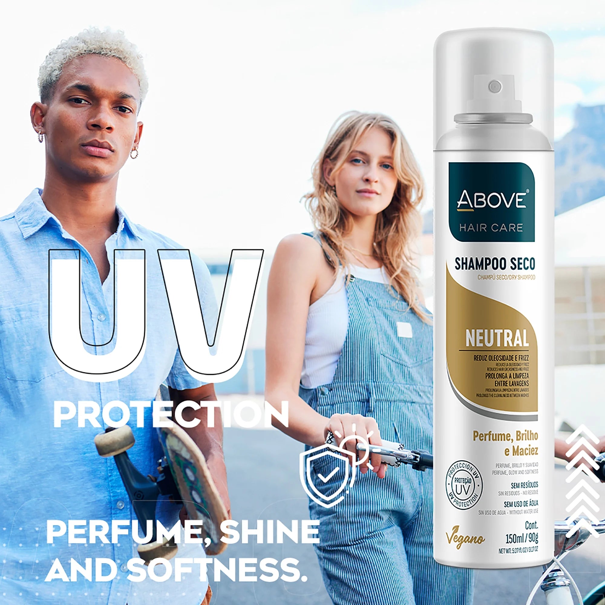 Above Dry Shampoo, Dry Shampoo Spray, Vegan Dry Shampoo, Neutral, 3.17 Oz