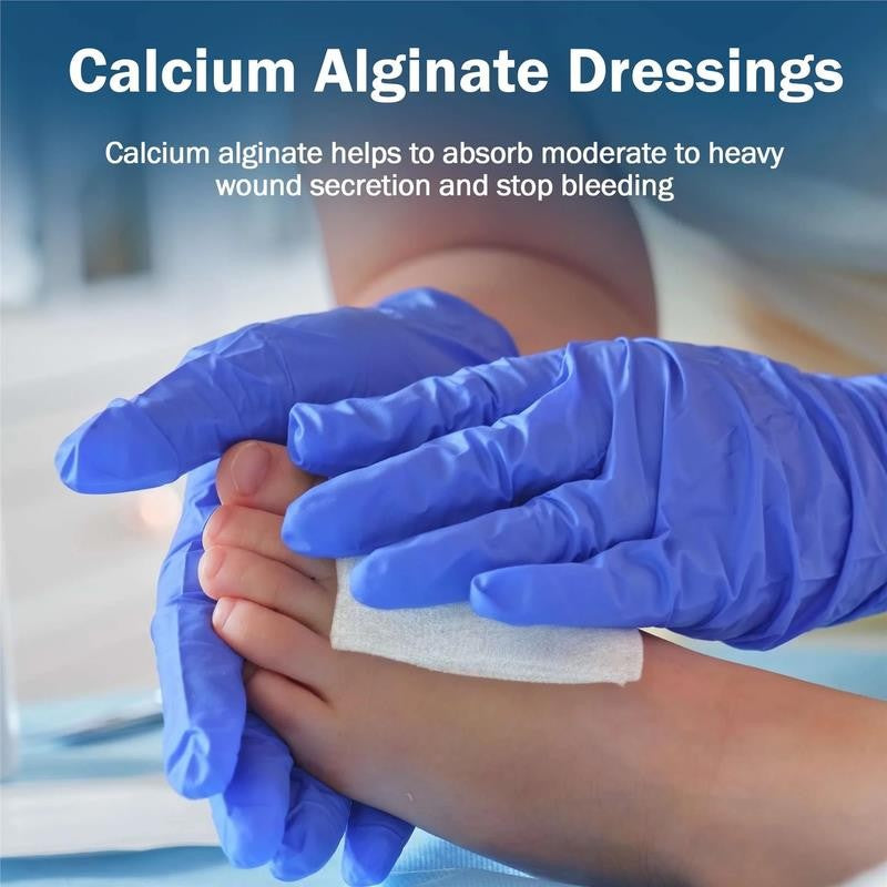 Calcium Alginate Wound Dressing 2" X 2" - 10 Ct. Individually Wrapped, Non Stick