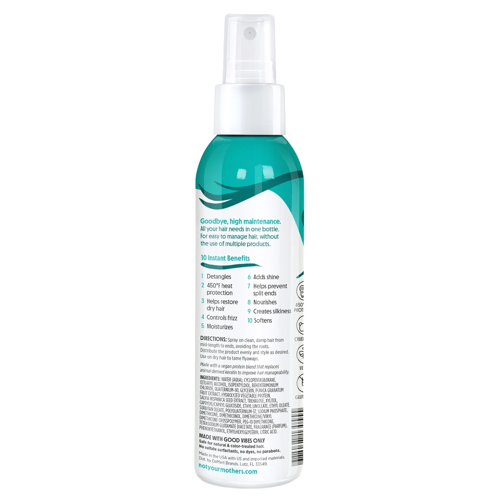 All Eyes on Me 10-In-1 Leave-In Detangler with Heat Protectant, 6 Fl Oz