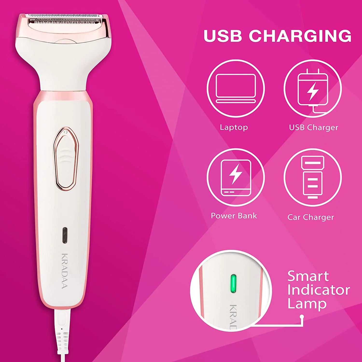 Electric Razor for Women Electric Shaver, Trimmer for Women 4 in 1 Hair Trimmer,