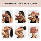 Extra Wide Spa Headband, Pink, 1