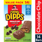 Chewy Dipps Chocolatey Covered Granola Bars Chocolate Chip, 1.09 Oz 14 Count