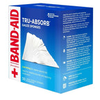 Band Aid Brand First Aid Tru-Absorb Gauze Sponges, 4 in X 4 In, 50 Ct