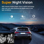 1080P WIFI Dual Camera Dash Cam for Cars,Front and Inside,Car Camera with IR Nig