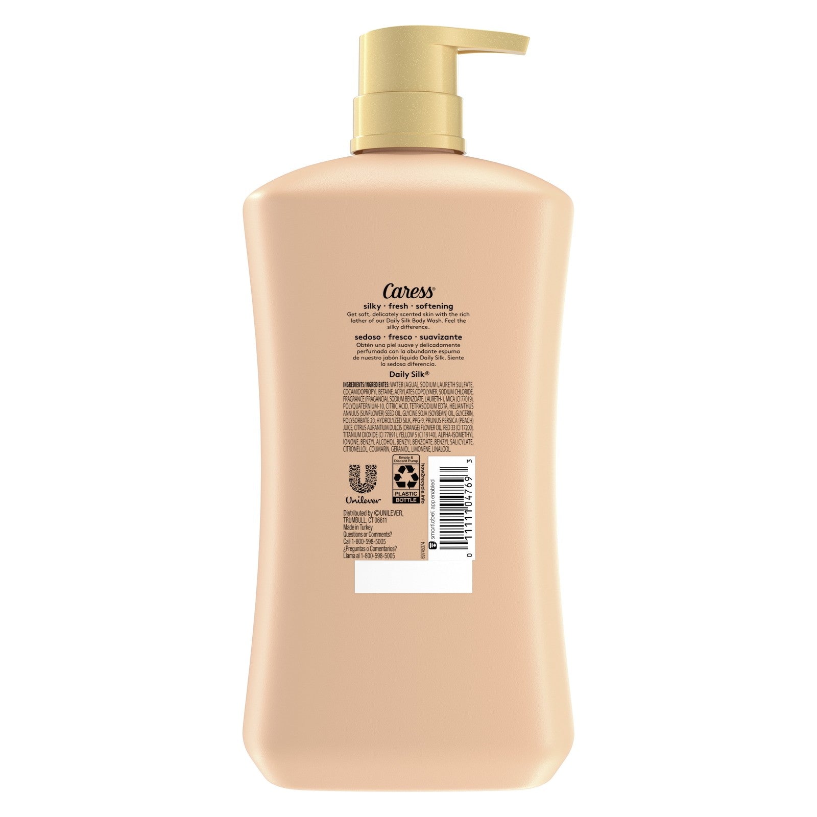 Body Wash for Women, Daily Silk White Peach & Orange Blossom for Dry Skin 30 Fl