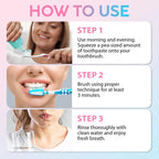 3-Pack Teeth Whitening Toothpaste with Niacinamide, Fresh Breath Toothpastes, Remove Tooth Stains, Enamel Safe