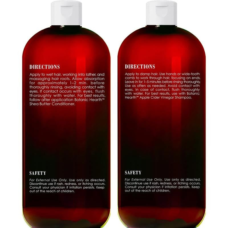 Apple Cider Vinegar Shampoo and Conditioner Set - Helps Dry Itchy Scalp, Dandruf