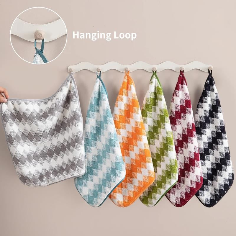 12 Pack Washcloths, 13"X13" Quick Dry Hand Face Towels Cloth Soft Microfiber Dry