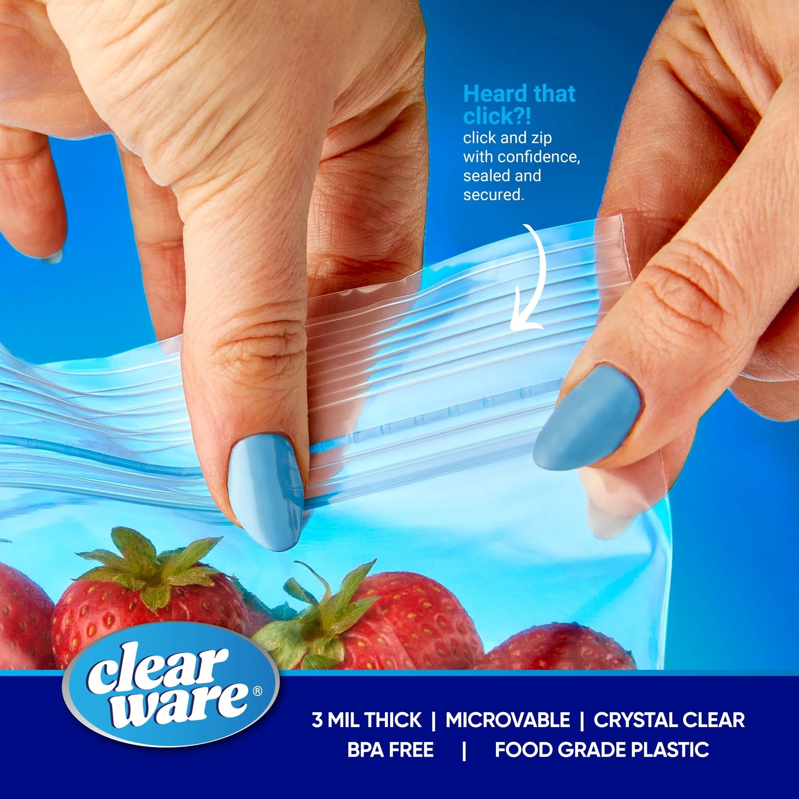 1 Gallon Freezer Bags, Double Zipper Seal - 100 Count, 2 Pack