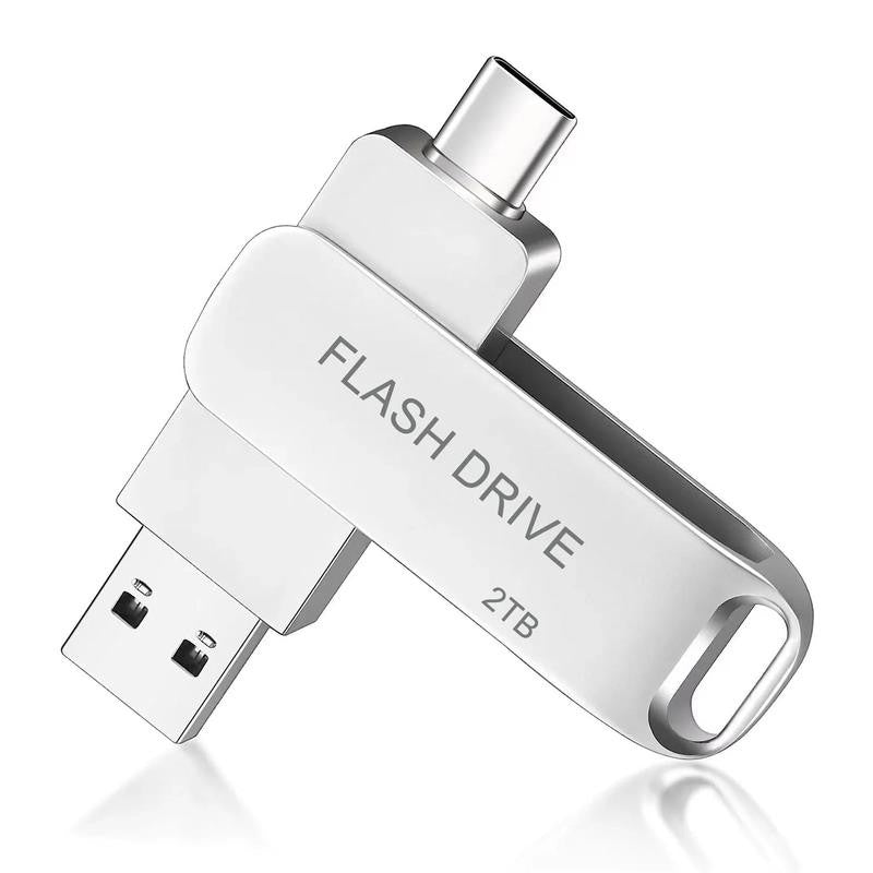 Dual USB Flash Drive 2TB/2000GB 2In1 Thumb Drive for Android/Tablet