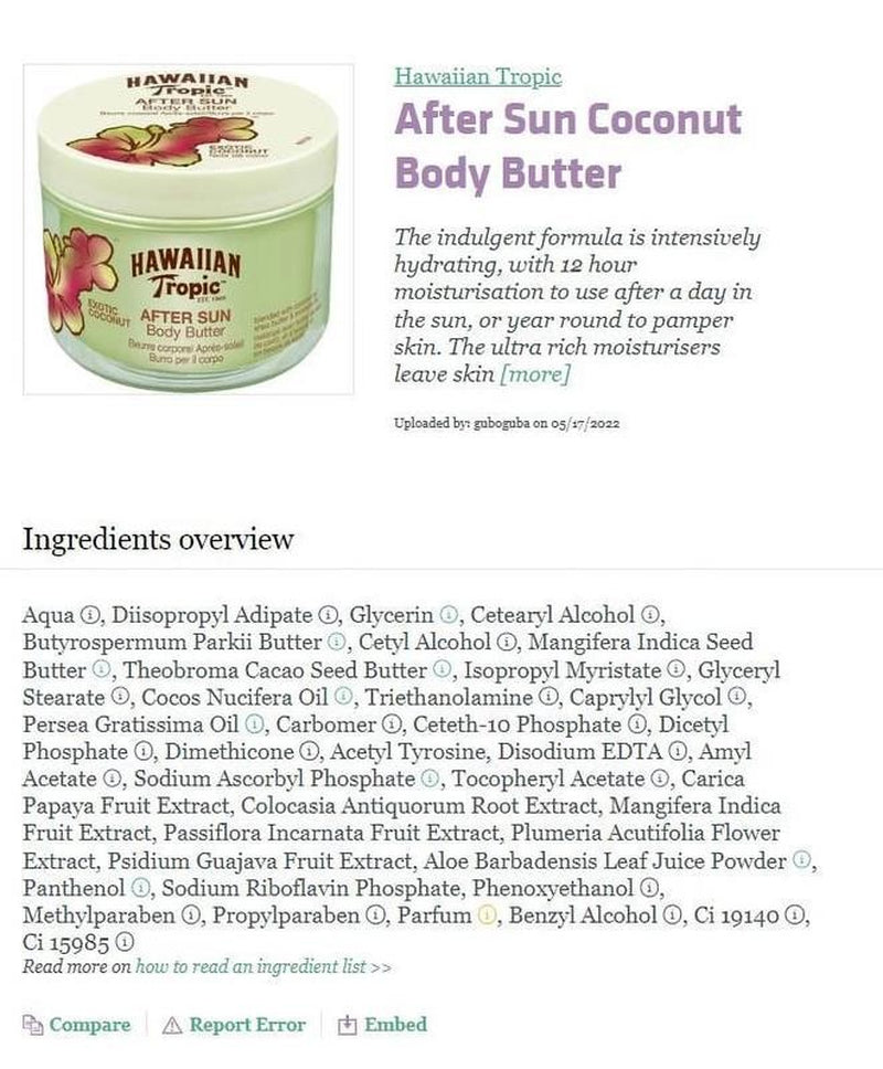 - Aftersun Body Butter Exotic Coconut (250Ml)