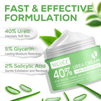 40% Urea Cream 2% Salicylic Acid (4.23Oz/120G), Foot Cream Hand Lotion for Rough Dry Cracked Skin - Callus Dead Skin Remover - Tea Tree & Aloe Vera