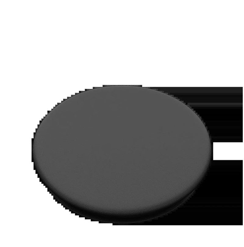 Adhesive Phone Grip with Expandable Kickstand and Swappable Top - Popgrip Black