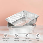 Aluminum Foil Baking Pans 9" X 9" X 2" Square Tin Foil Cake Pan for Ovens