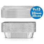 Baking 13 X 9 Aluminum Cake Pan, 20 Count Disposable