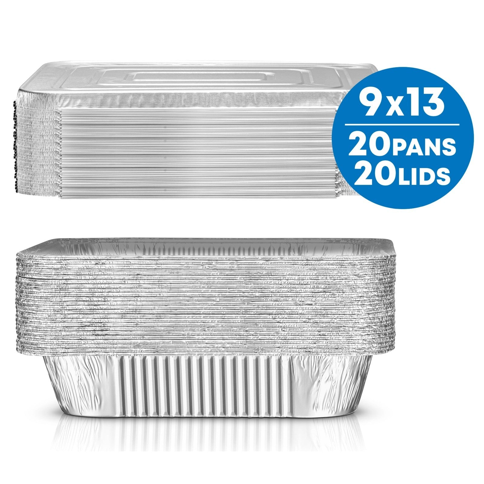 Baking 13 X 9 Aluminum Cake Pan, 20 Count Disposable