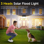 2 Pack Solar Lights Outdoor,156Led 2500LM Solar Flood Lights Waterproof,Mot
