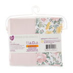 Parent'S Choice 100% Cotton Fitted Crib Sheets for Baby Girls, Pink Floral, 2-Pack, Crib Bed