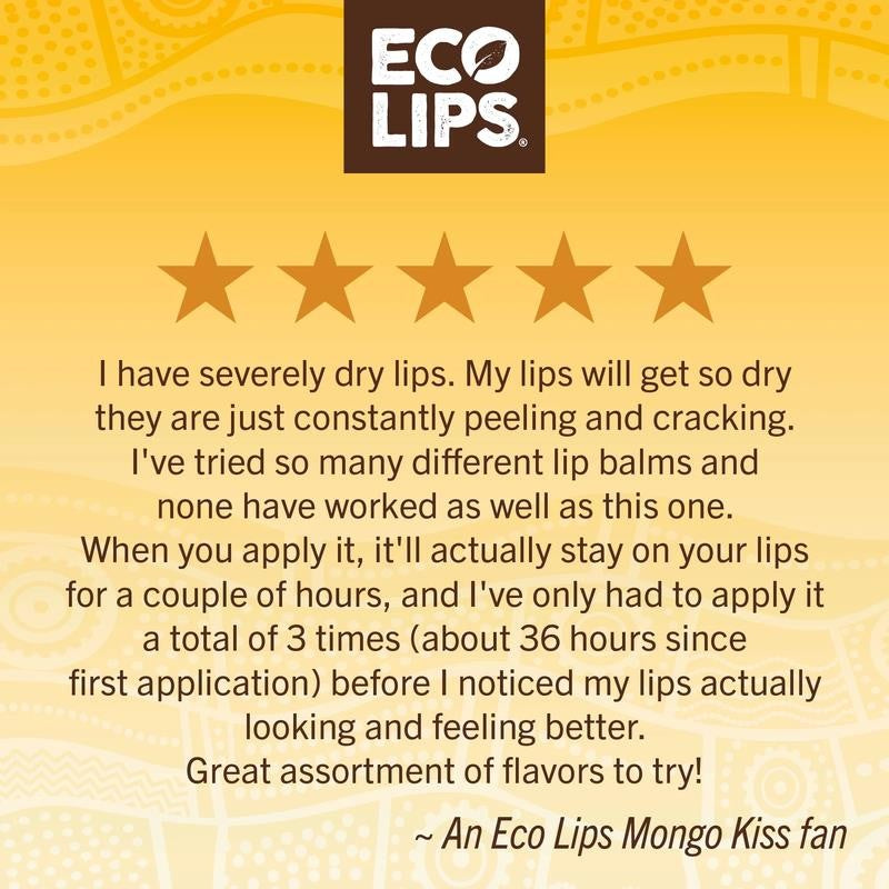 Mongo Kiss® Organic Lip Balm, 8-Count Value Variety Gift Set Pack (0.15 Oz. Tube