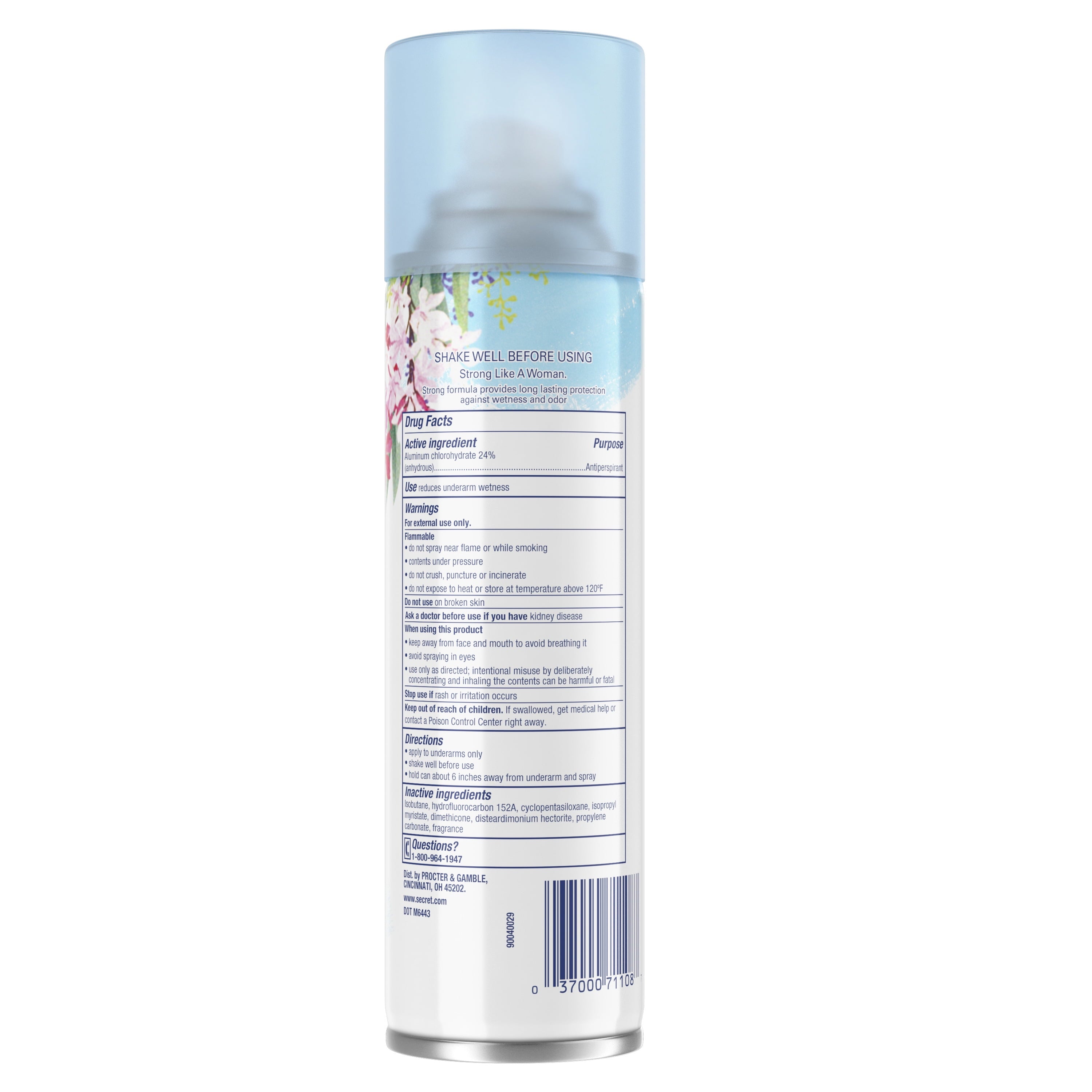 Aerosol Antiperspirant Deodorant, Powder Fresh, 6 Fl Oz