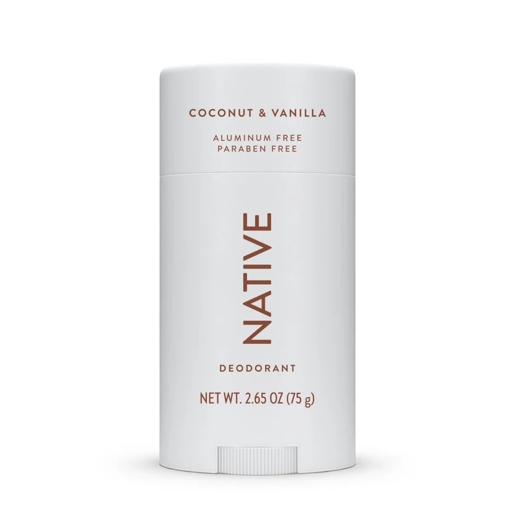 Native Deodorant, Aluminum Free, Coconut & Vanilla, Deodorant for Women and Men, 2.65 Oz