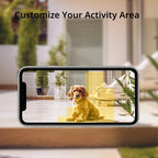 2K Security Camera Outdoor, 2.4Ghz Wi-Fi 360° View Pan/Tilt Wired Camera for Hom