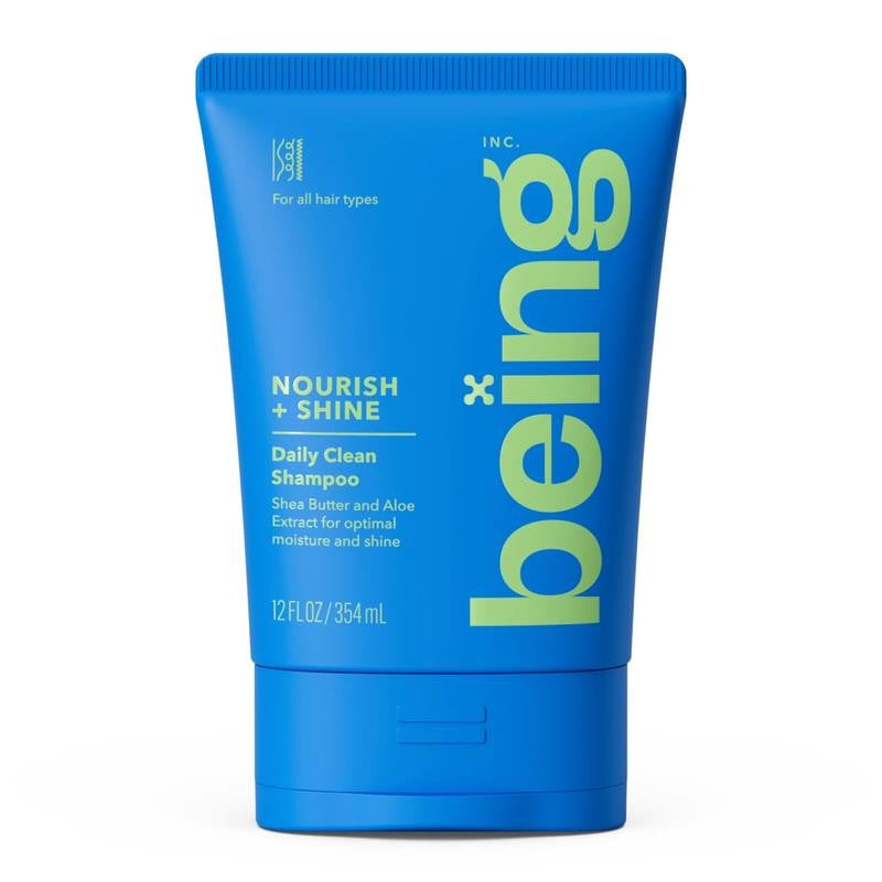 Being NOURISH + SHINE Daily Clean Shampoo with Shea Butter and Aloe Extract, 12