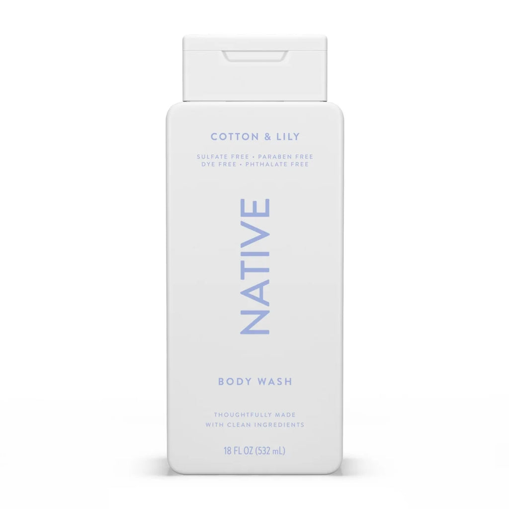 Native Cotton & Lily Body Wash 18Oz