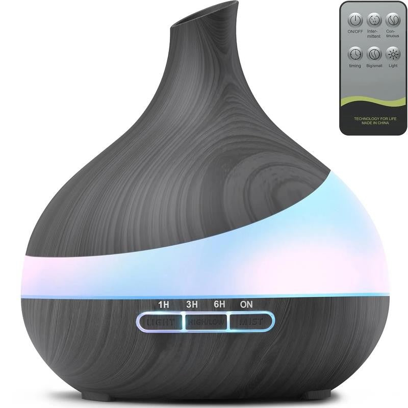 550Ml Essential Oil Diffuser, Upgraded Oil Diffuser for Large Room, Cool Mist Hu