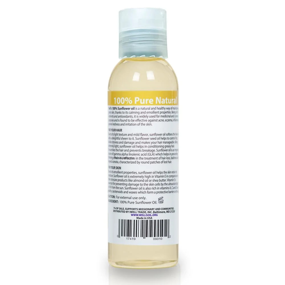 100% Pure Natural Carrier Oil 4Oz Sunflower