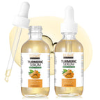 2 Pack Turmeric Oil for Face and Body,Pure Natural Turmeric Essential Oil for Anti-Aging,Balance Uneven Skin & Brightenings Skin(4.04 Oz)