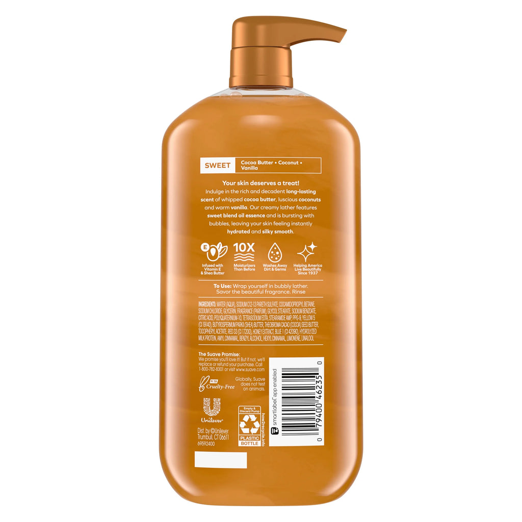 Essentials Gentle Body Wash, Cocoa Butter & Shea, 30 Oz