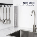 17.7" X 15.5" Roll up Dish Drying Rack, Large Dish Racks Multipurpose Foldable