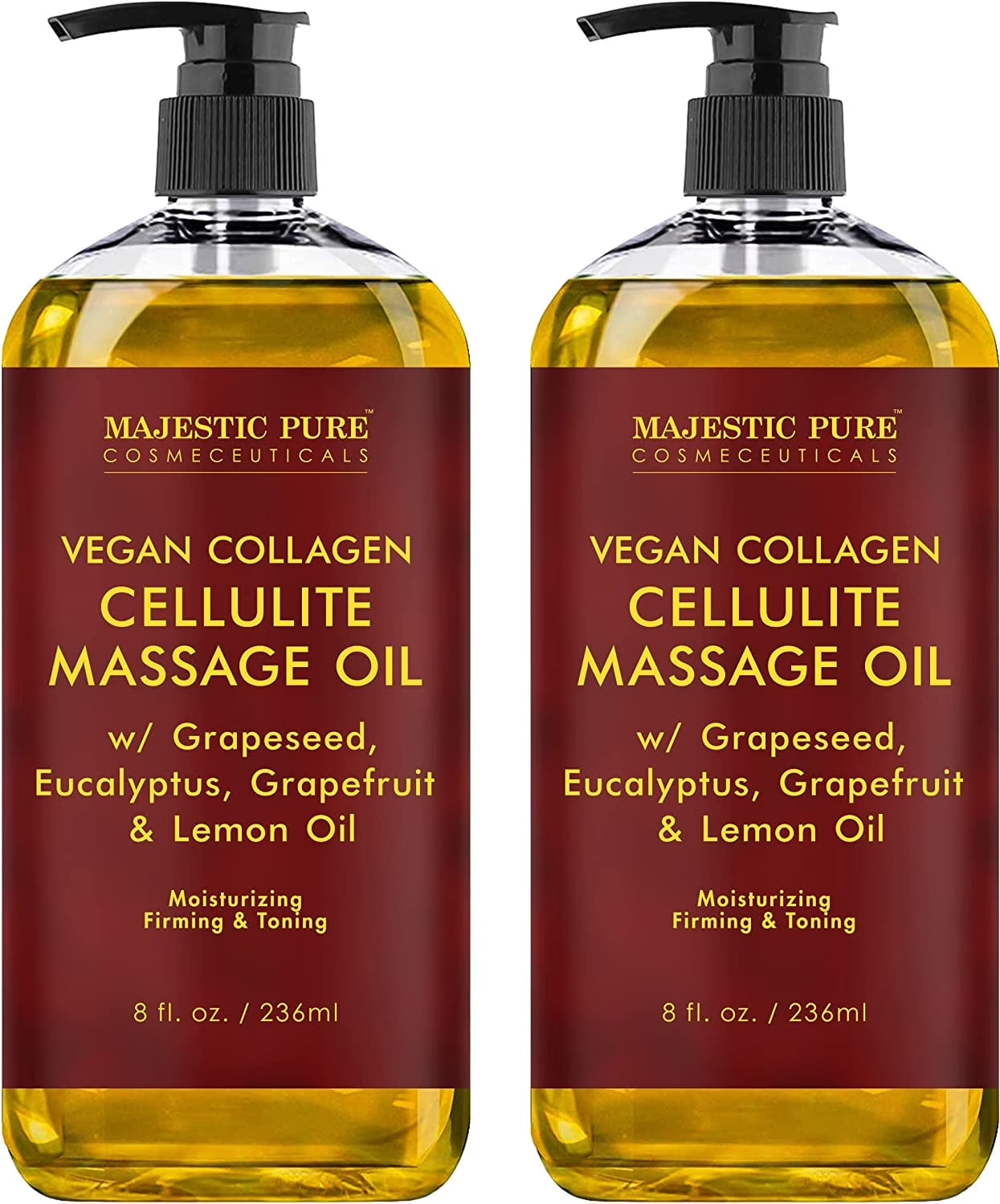 Cellulite Massage Oil, 8 Fl Oz (Pack of 2)