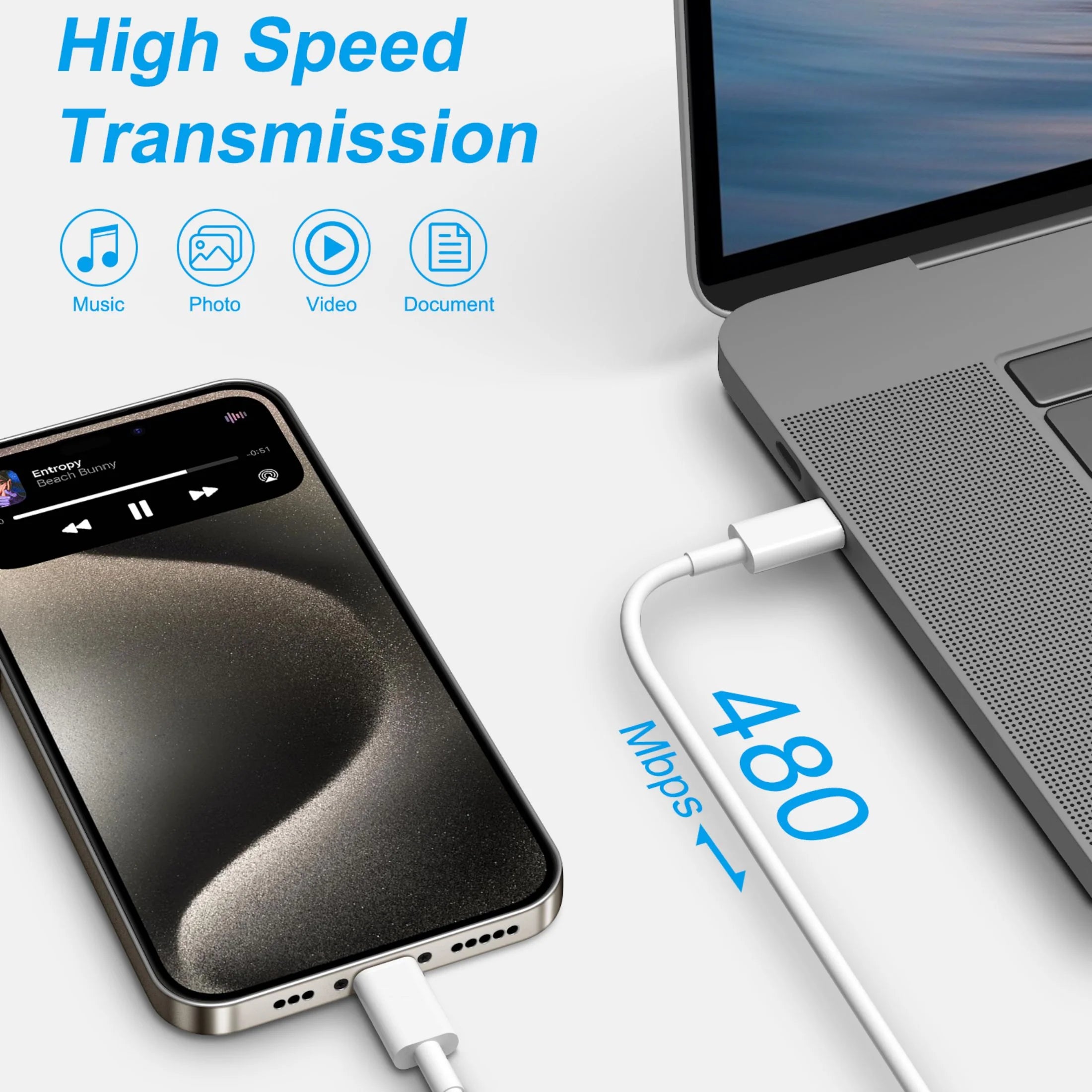 3 Pack USB C Charger with 6FT Cable Compatible for Iphone 17 16 15/Iphone 15 Pro/Iphone 15 Pro Max/Ipad Pro/Mini/Air4/Airpods