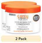 (2 Pack)  for Men Leave-In or Rinse-Out Conditioner for Hair & Beard, 13 Oz
